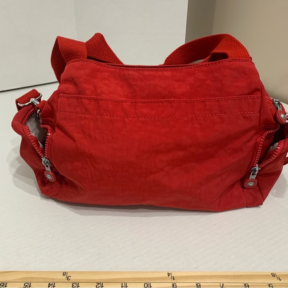 Vintage Kipling Felicia Red Nylon Crossbody Bag/Diaper Multi Compartments - Picture 6 of 12